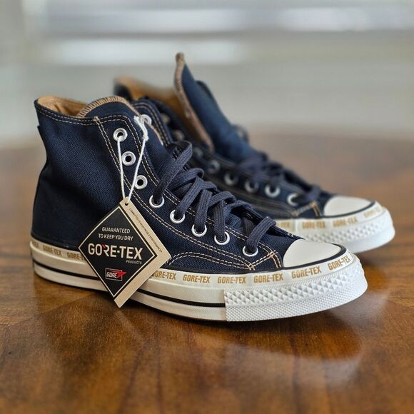 Converse Chuck Taylor Gore-Tex GTX High Black Toadstool Tan Women's 9 LE A08565C - Picture 15 of 16